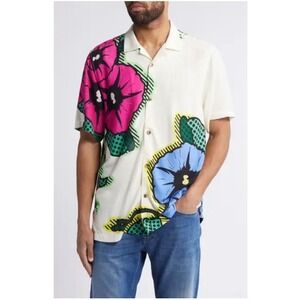 Tommy Bahama Men's L Veracruz Cay Fresco Blooms Camp‎ Shirt Hawaiian Floral